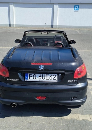 Peugeot 206 CC cena 7900 przebieg: 227000, rok produkcji 2004 z Poznań małe 254